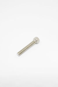 High angle view of piano against white background