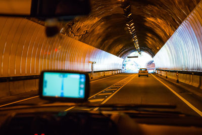 Illuminated tunnel