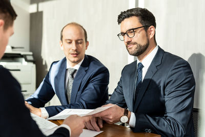 Businessmen shaking hands