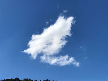 Low angle view of blue sky