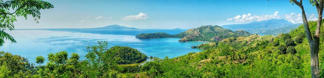 Scenic view of calm sea against sky