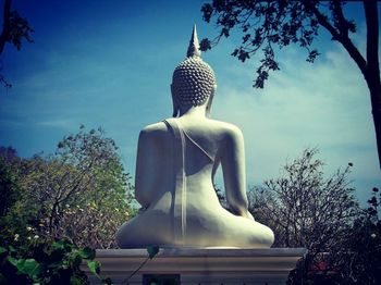 Low angle view of statue