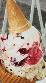 Close-up of ice cream