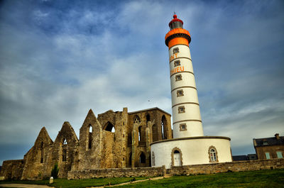 Low angle view of historical building against sky