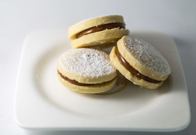 Close-up of dessert in plate