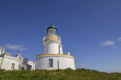 The lighthouse at chanonry point near fortrose in the scottish highlands, uk