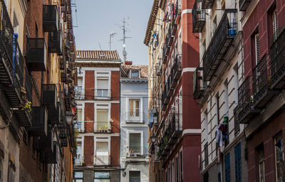 Low angle view of buildings against sky