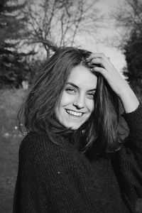 Portrait of a smiling young woman