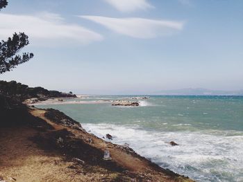 Scenic view of sea against sky