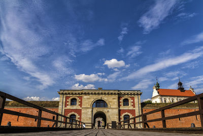 View of historic building against cloudy sky