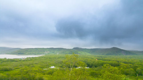 Scenic view of landscape against sky