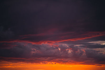 Scenic view of sky at sunset