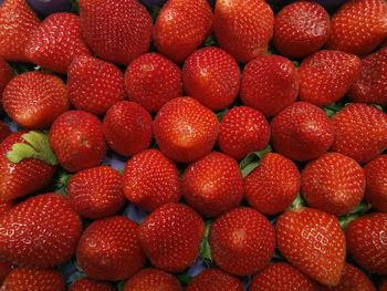 Full frame shot of strawberries