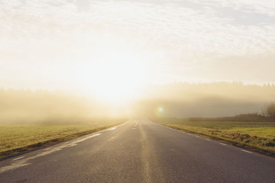 Country road at morning