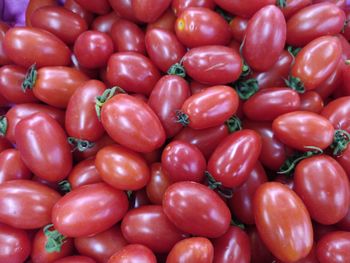 Full frame shot of tomatoes at market stall