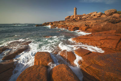 Landscape from the west coast of france at atlantic ocean.