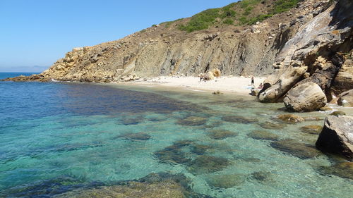 One of the best beaches in tangier 
small sandy beach but really cool