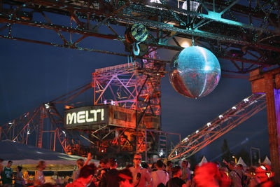 Low angle view of ferris wheel