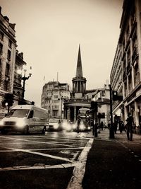 View of city street