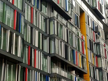 Full frame shot of multi colored building