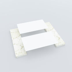 High angle view of fork over white background