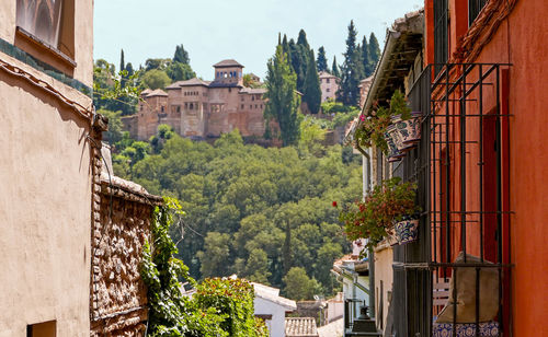 Buildings in a town