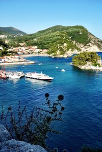 Boats in sea