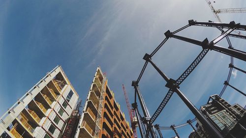 Low angle view of building against sky