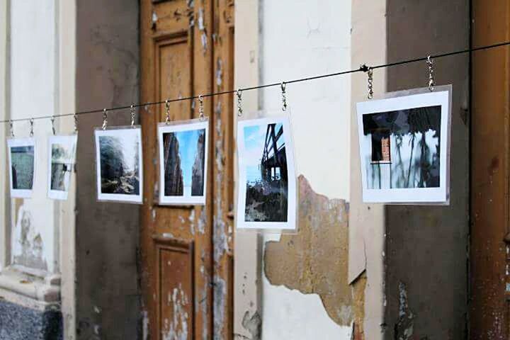 CLOTHES HANGING ON BUILDING