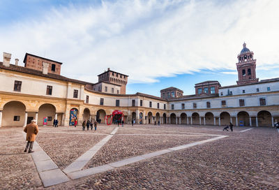 Group of people in historic building