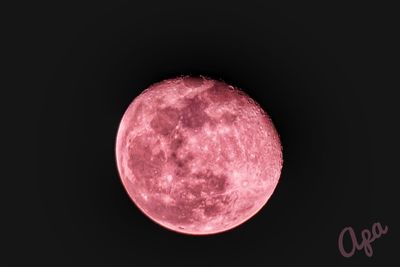 View of moon against sky at night