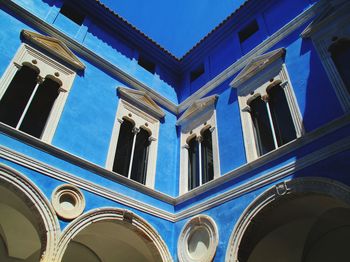 Low angle view of historic building