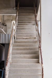 Low angle view of staircase in building