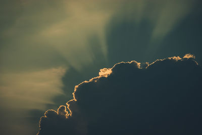 Close-up of water against sky