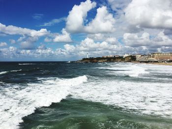 Scenic view of sea against sky