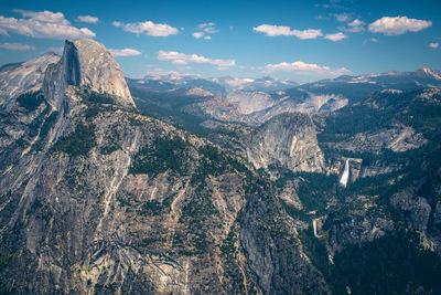 Scenic view of landscape against clear blue sky