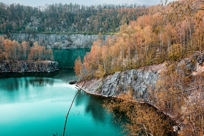 Beautiful mountain landscape with a lake in germany