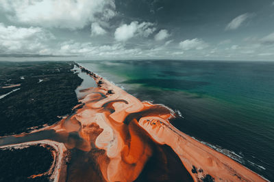 Panoramic view of sea against sky