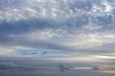 Low angle view of clouds in sky