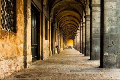 Corridor of old building