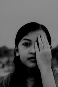 Close-up of young woman