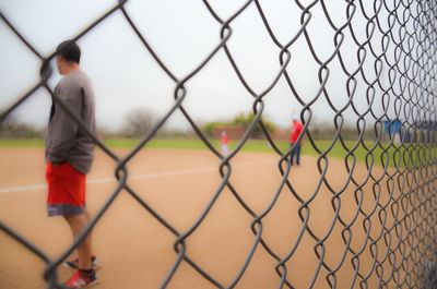 Close-up of chainlink fence