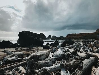 Panoramic view of sea against sky