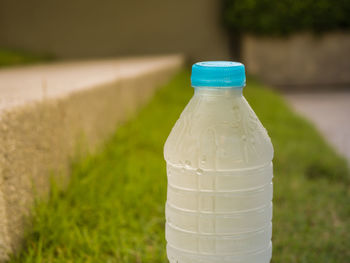 Close-up of drink in bottle