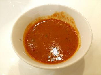 Close-up of soup in bowl