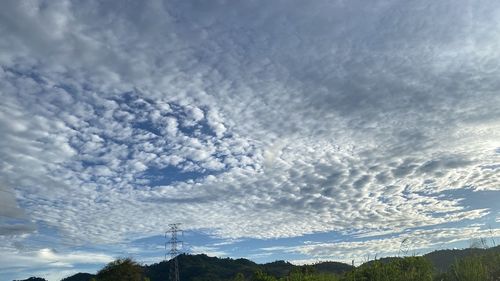 Low angle view of clouds in sky