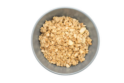 High angle view of breakfast in bowl