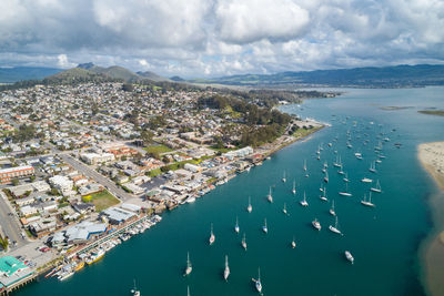 Pier and port in morro bay, california.