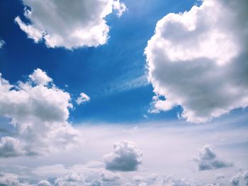 Low angle view of clouds in sky