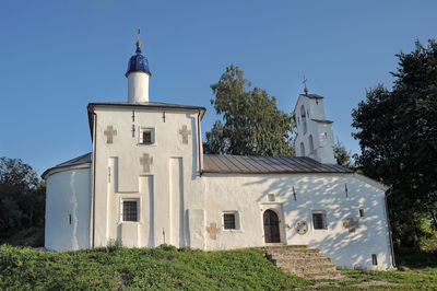 Low angle view of building against sky